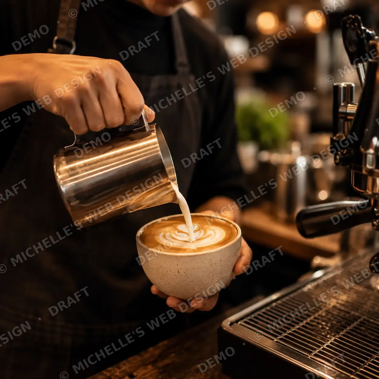 Coffee moment at Oak & Steam