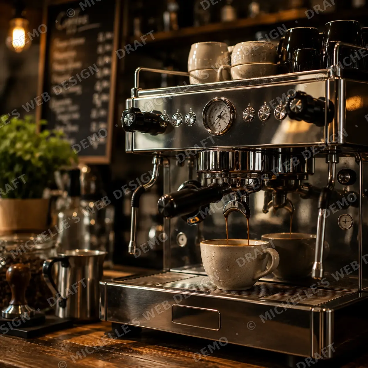 Coffee moment at Oak & Steam